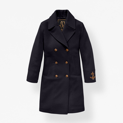 WOMEN MARINA COAT, DARK NAVY, SIZE 44