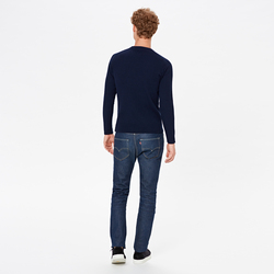 UNISEX TURTLENECK WITH ANCHOR, BLUE NAVY, SIZE L