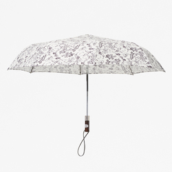 "SEALUP PEOPLE" PRINT FOLDING UMBRELLA, WHITE