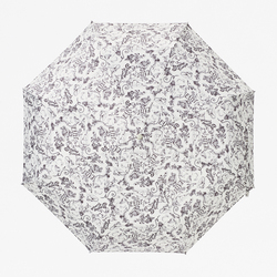 "SEALUP PEOPLE" PRINT FOLDING UMBRELLA, WHITE