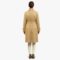 TRENCH COAT WITH DETACHABLE SHETLAND LINING, BEIGE, SIZE 40