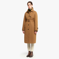 WOMEN OVERSIZE ATENA RAINCOAT, CAMEL, SIZE 38