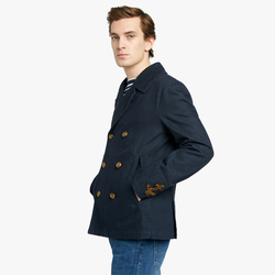 DENIM AMALFI PEACOAT, DARK NAVY, SIZE 46