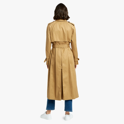 WOMEN TRENCH COAT, DARK NAVY, SIZE 40