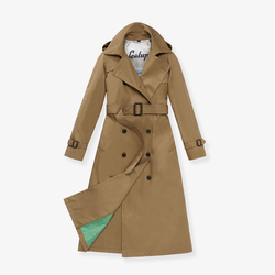 WOMEN TRENCH COAT, CAMEL, SIZE 40