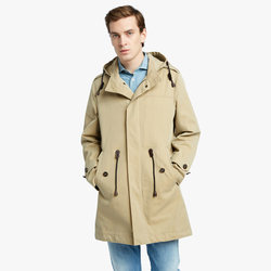 MEN RAIN PARKA, BEIGE, SIZE 50