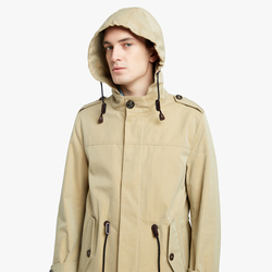 MEN RAIN PARKA, BEIGE, SIZE 50