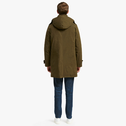 MEN BRUSHED COTTON HURRICANE PARKA, MILITARY GREEN, SIZE 52