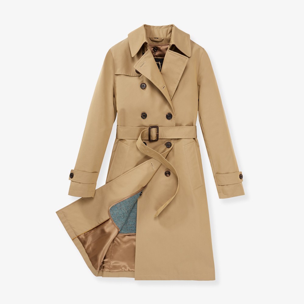Sealup - TRENCH COAT NAUSICA WITH DETACHABLE SHETLAND LINING