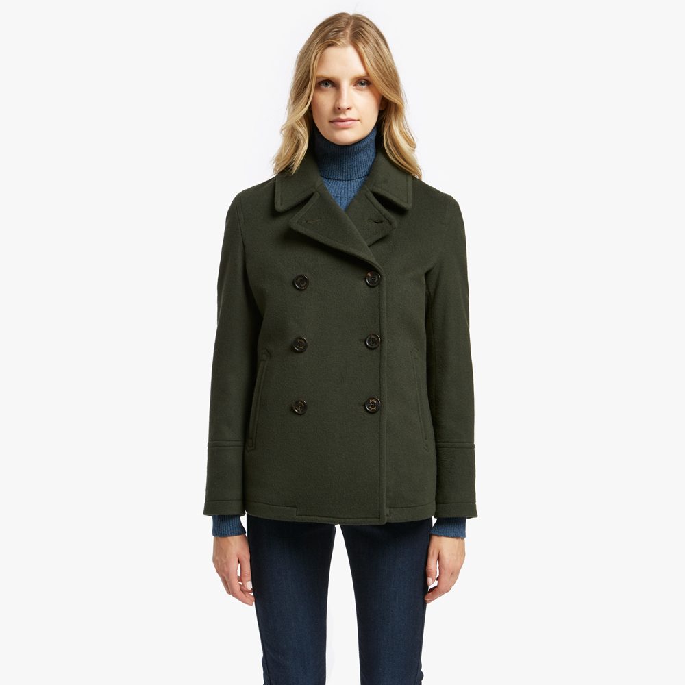 Green pea clearance coat women