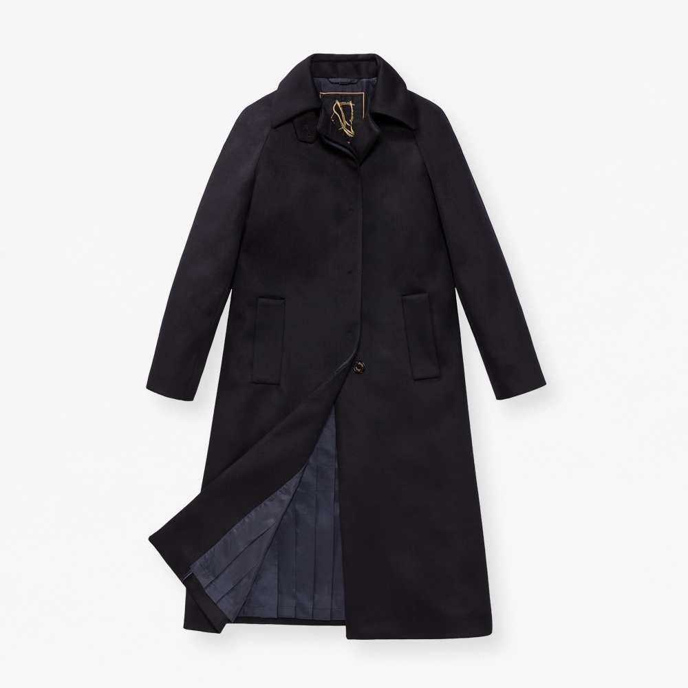 Sealup - VIRGIN WOOL NYX COAT WITH PLEATED LINING