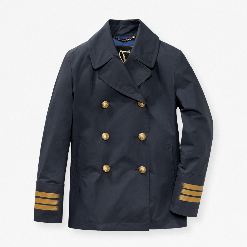 Sealup - VENERE PEACOAT WITH HAND PAINTED NAVY RANKS